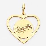 14K Kansas City Royals Heart Name Charm