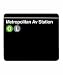 New York Subway- Metropolitan Avenue Mousepad