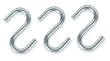 Battalion 1WBP3 S Hook, Steel, Hook Opening 2/5 In, PK 20