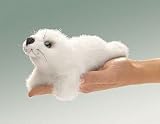 Folkmanis Mini Harp Seal Finger Puppet