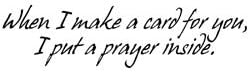 Bulk Buy: Verses Rubber Stamp Co. (2-Pack) Cling Mounted Rubber Stamp 4.5'X6.5' A Prayer Inside GW0623D