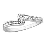 10kt. White Gold, 1/10 ct. tw. Diamond Promise Ring