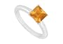 Citrine Ring : 14K White Gold - 0.75 CT TGW
