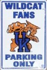 Kentucky Wildcats Metal Parking Sign *SALE*