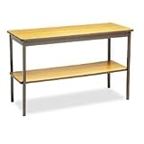 Office Products : Utility Table - Oak/ Brown (48')