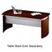 Napoli Series Desk with Curved End Panels, Top Component, 63 x 36, Mahogany (TIFNDT63MAH) Category: Wood Desks
