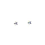 Star Stud Earrings with Aurore Boreale Swarovski Austrian Crystals