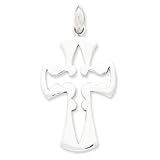Sterling Silver Gothic Cross Pendant - JewelryWeb