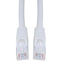 25ft WHITE Category 5e Cat5e Molded Snagless Ethernet Network Patch Cable Cord for Internet Router Switch Hub and Gaming - Gold Plated Male to Male RJ45 Connectors for Base-T Networks - Works best for your desktop laptop router modem switch hub DSL Xbox PS2 or PS3