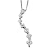 14K White Gold Diamond Journey Pendant - 0.50 Ct.