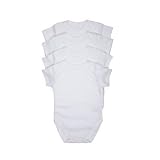 from BabySafe Babywear BabySafe Babywear 4pk Unisex White Short-Sleeve Bodysuits (Size 0-3 months) Great Gift