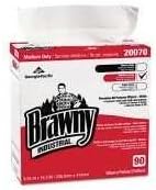 * Medium-Duty Premium Wipes, 9 1/4 x 16 3/8, White, 90/Box, 10/Carton by GPCORP