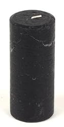 1.9"x4" Unscented Textured Pillar, Black
