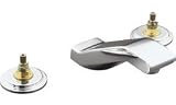 Kohler Double Handle Widespread Bathroom Faucet from the Taboret Series Polished Chrome - K-8212-K-CP