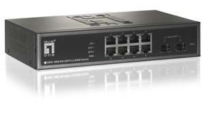 LevelOne 8-Port Switch mit 2 SFP Ports L2 Switch Preisvergleich