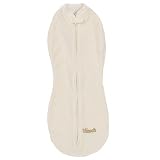 Woombie Winter Fleece Baby Swaddler (Mega Baby (20-25 lbs), Eggnog)