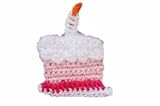 First Birthday Crochet Hair Clip. No-Slip Barrette for Baby Fine Hair.