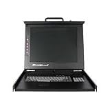 STARTECH 1U 17-INCH RACK MOUNT LCD CONSOLE WITH 8-PORT MULTI-PLATFORM KVM (RACKCONS1708)