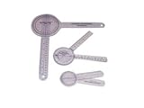 Fabrication Enterprises Baseline 360 degree clear plastic goniometer, 6 inches