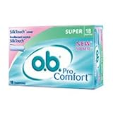 O.B. Tampon Procomfort Super With Silk Touch Cover, 18 Ea