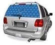 Detroit Lions Rearz (24"x 66") Glass Window Tattoo - NFL Football Fan Shop Sports Team Merchandise