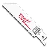 Buy 2 Pack Milwaukee 48-00-5183 4 x 18TPI Sawzall Blade for Metal Cutting 3 4 Height 5... by Milwaukee
