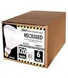 Feit Electric 120BR/FL/MP-130 120-Watt BR40 Indoor Flood Reflector Bulb, 6-Pack