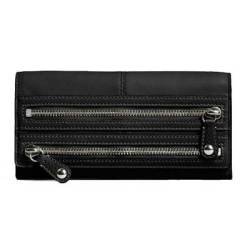Coach Leather Zip Slim Envelope Wallet 42541 Black