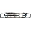 Chrome Grill Grille 95-97 Chevy S10 S-10 Blazer Composite Type Headlights 95 96 97 1995 1996 1997 Chromed Pickup Truck Pickups Trucks
