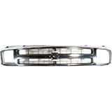 Chrome Grill Grille 1995-1997 Chevy S10 S-10 Blazer Composite Type Headlights
