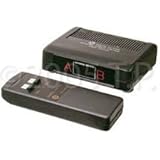 2x1 Remote Control RF 75ohm Coax Satellite Dish Cable A/B Video Selector Switch Switcher