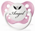 Expressions Pacifiers-"Angel" in Pink