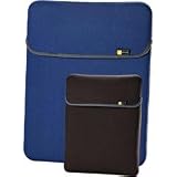 Case Logic 15.4 Denim Blue And Gray Neoprene Reversible Notebook Shuttle - Model XNS-15DC Shuttles & Sleeves