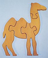 21LIRXBSWaL Wooden Educational Jig Saw Puzzle   Camel