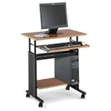 Safco 1925CY - 28 Wide Adjustable Height Workstation, 22d x 34h, Cherry Lam ....