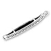 Sterling Silver Charm Pendant Canoe Boat 3d picture