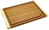 Bamboo Cutting Board with Moat and Non-Slip Feet