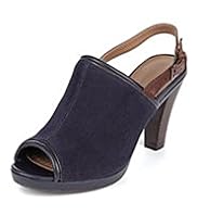 Footglove™ Fashion Suede Stiletto Heel Slingback Shoes