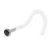 18 Gauge Black Gem Bioplast Nose Ring