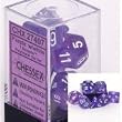 Chessex Borealis Purple 7 piece dice set