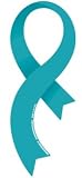 Ovarian Cancer Curvy 6 " Ribbon Car Magnet