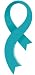 Ovarian Cancer Curvy 6 " Ribbon Car Magnet