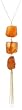 14k Yellow Gold Carnelian Nugget Drop Necklace