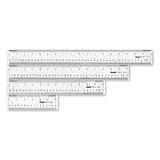 Westcott Plastic Ruler, 12 Inches/30 Centimeters, Assorted Colors (10526)
