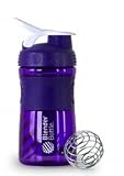 Sundesa Blender Bottle + Ball Mini Sport Mixer Shaker 20 oz - PURPLE