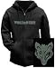 Wolfmother Australian Hard Rock Band Group Flaming Wolf Adult Hoodie Hoody Full Zip B...