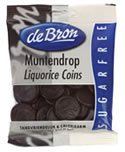 deBron Sugarfree Licorice Coins, 3.53 oz (1 bag) Muntendrops