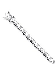 Sterling Silver CZ Bracelet
