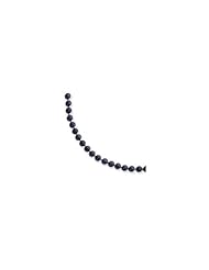 14k 5.5-6mm Black Akoya Saltwater Cultured Pearl Necklace