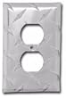 Diamond Polished Aluminum Single Outlet Cover